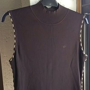 Escada Sport Brown Stretch Tank Top